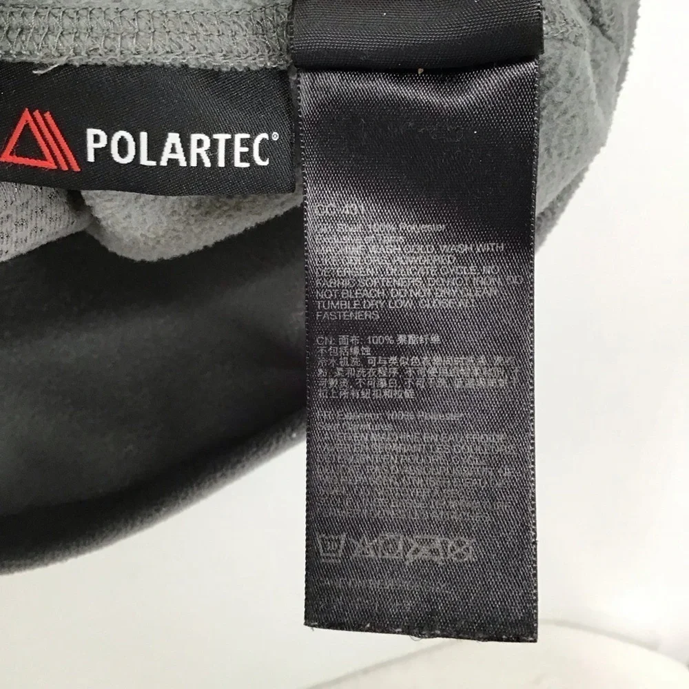 Marmot Men’s Polartec Fleece Full Zip-Up Vest W/Zip Pockets Charcoal Size Medium